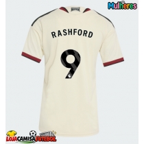 Camisa de Futebol Manchester United Marcus Rashford #9 Equipamento Alternativo Mulheres 2026-27 Manga Curta